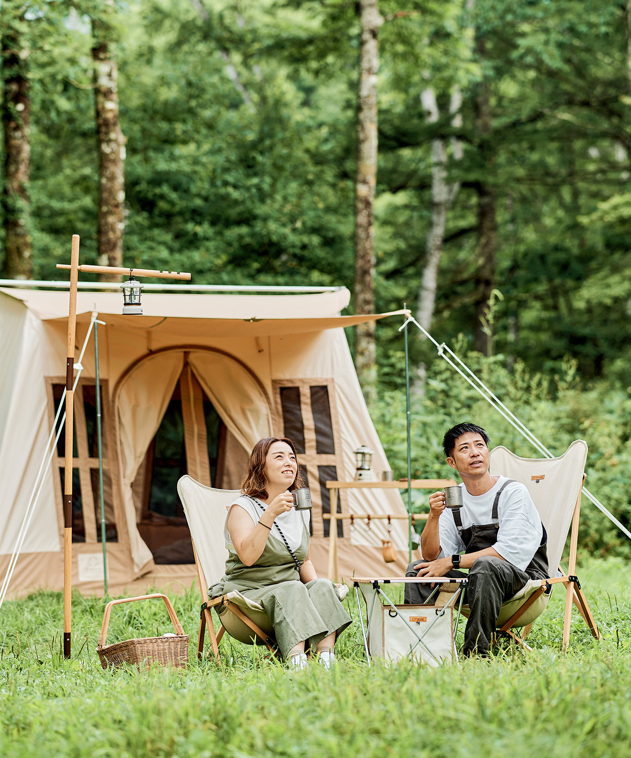 【 Dolce Lodge 】 ドルチェロッジ ロッジ型ポリコットンテント（別売りインナーマットあり）