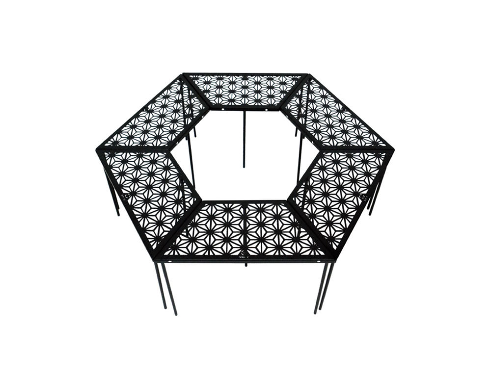 【 和柄アウトドアテーブル 6枚セット 】 和柄組み合わせテーブル