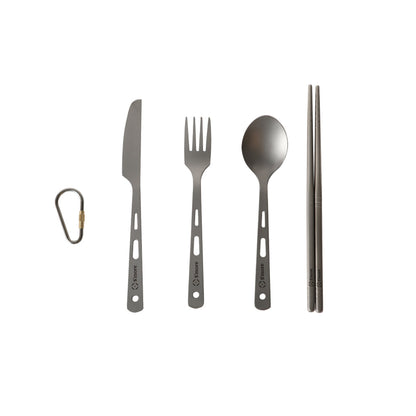 【 Titanium Cutlery Set 】 チタニウムカトラリーセット カトラリー 4点セット