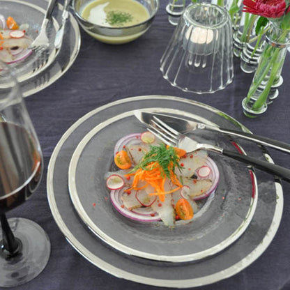 GLASS TABLEWARE OBO PLATE / ガラス テーブルウェア オーボ プレート