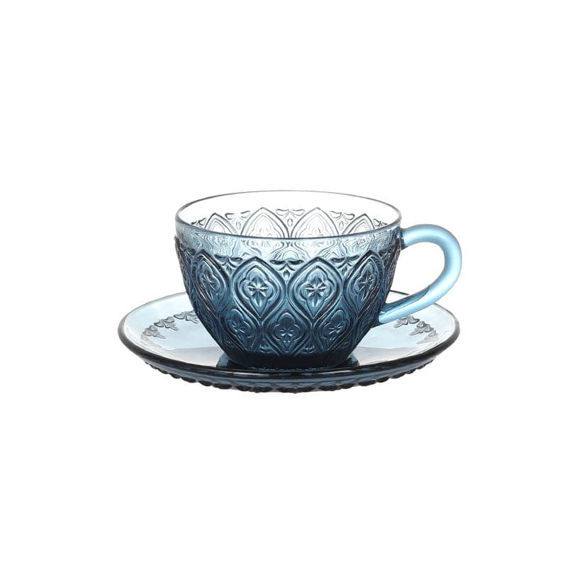 GLASS CUP & SAUCER "FIORE" / ガラス カップ & ソーサー "フィオーレ"