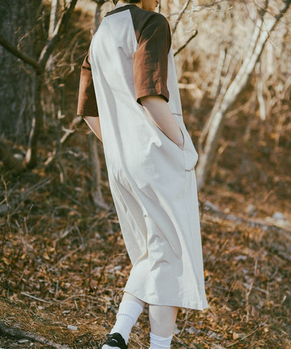 Bicolor T-shirt dress バイカラーワンピース