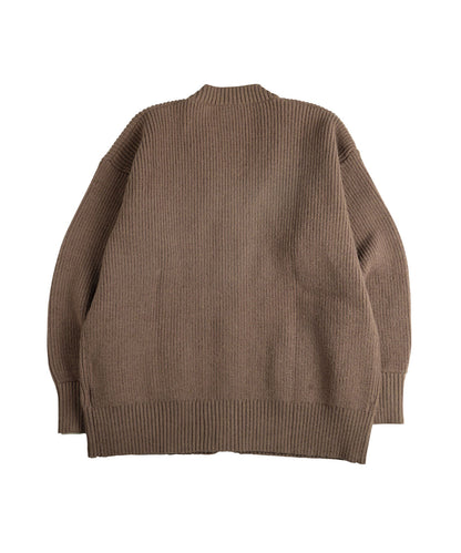 Bicolor knit cardigan