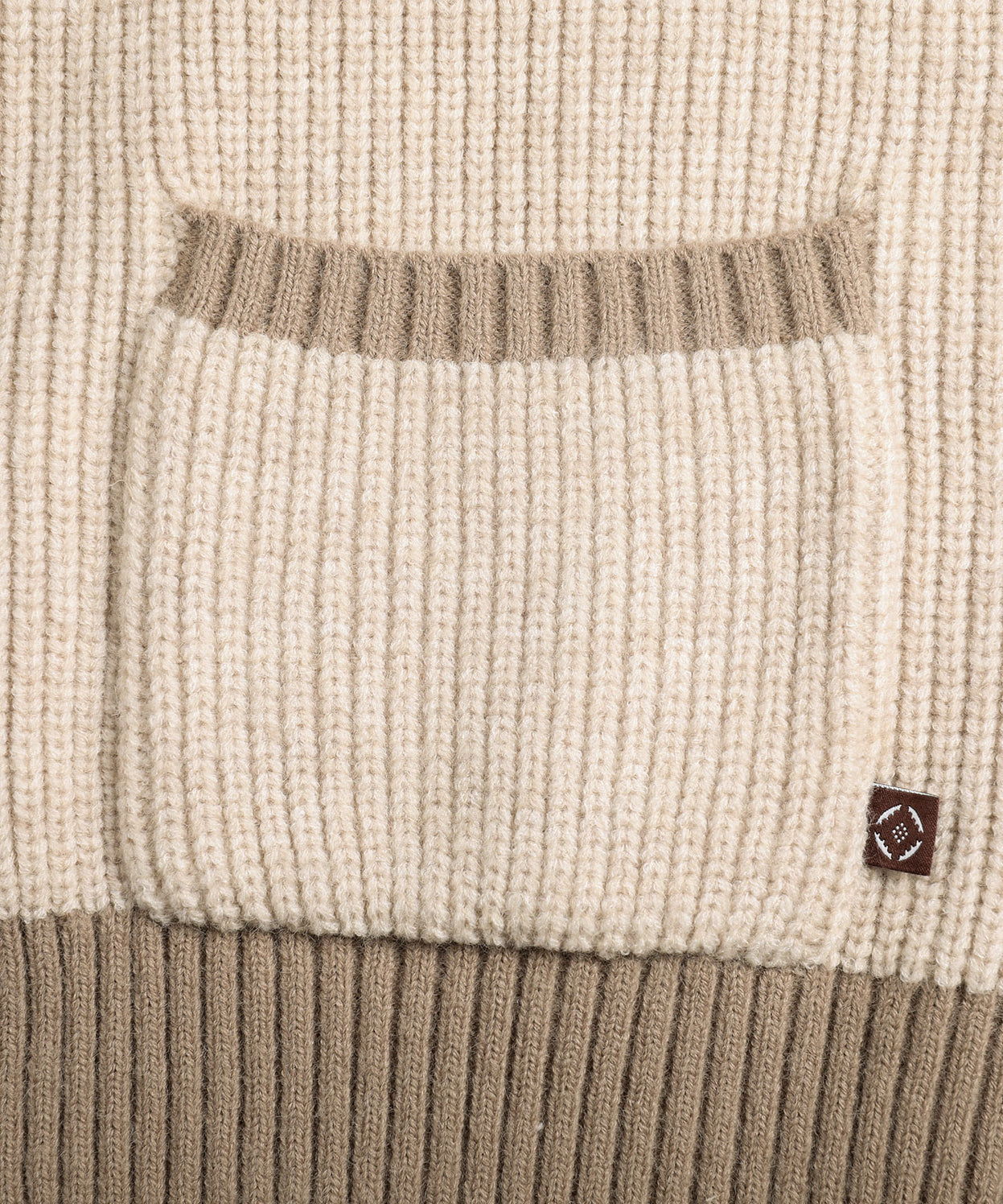 Bicolor knit cardigan