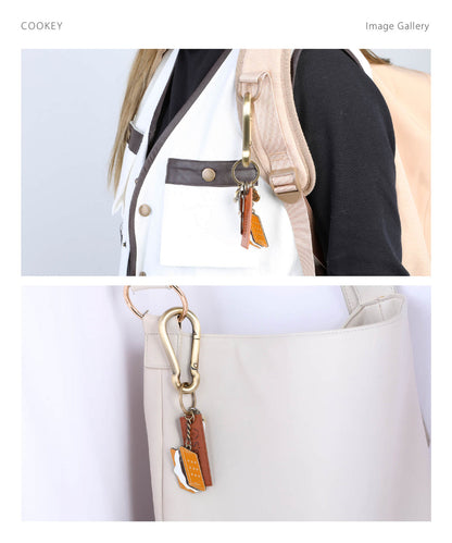 【 Cookey 】クッキィ スモア型のカラビナキーチェーン