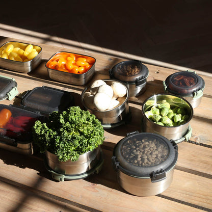 STAINLESS FOOD CONTAINER ROUND / ステンレス フード コンテナ ラウンド