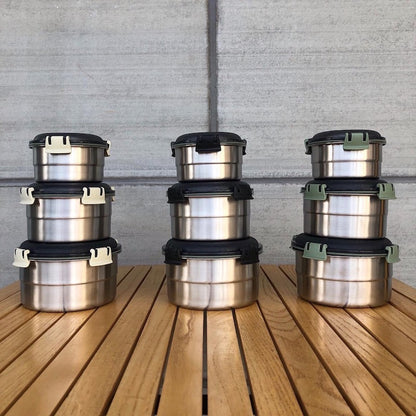 STAINLESS FOOD CONTAINER ROUND / ステンレス フード コンテナ ラウンド