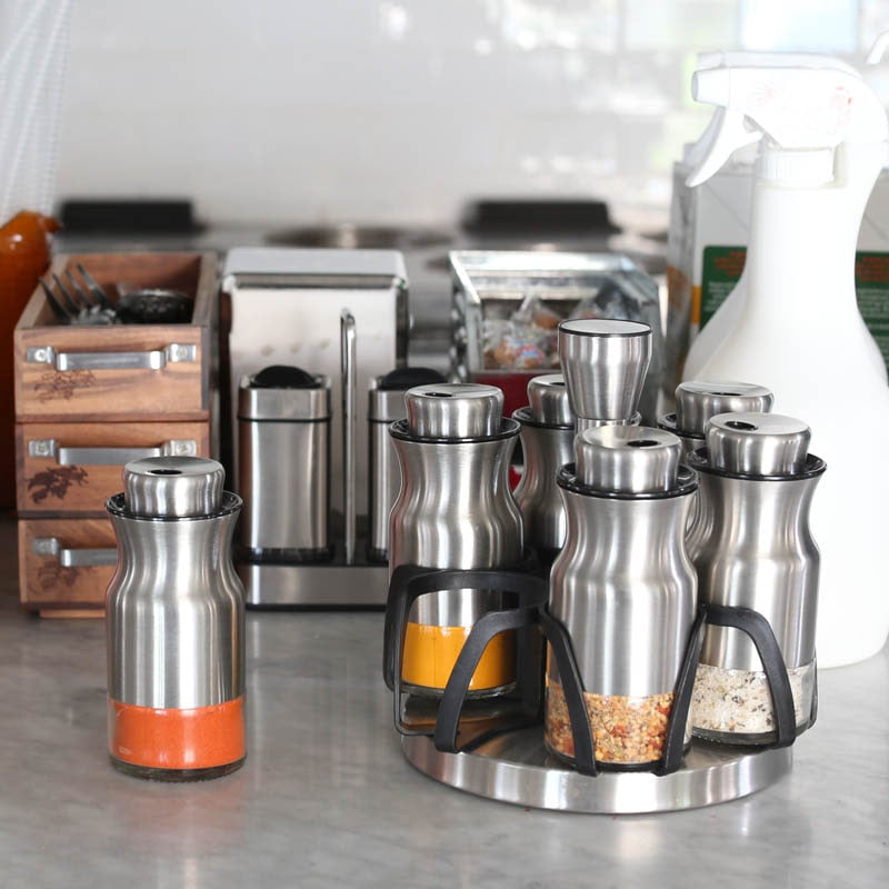 CURVED SPICE JAR SET OF 6 / カーブド スパイス ジャー 6pcs セット