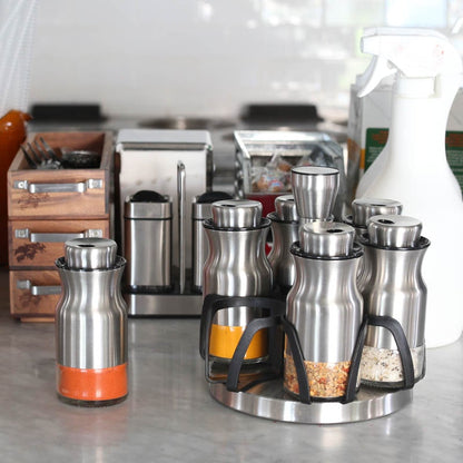 CURVED SPICE JAR SET OF 6 / カーブド スパイス ジャー 6pcs セット