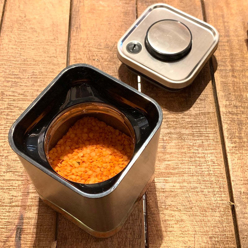 CUBE JAR WITH PRESS LID / キューブ ジャー ウィズ プレス リッド