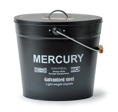 ブリキバケツ オーバルフタツキ / Tin Bucket and a Oval Cap