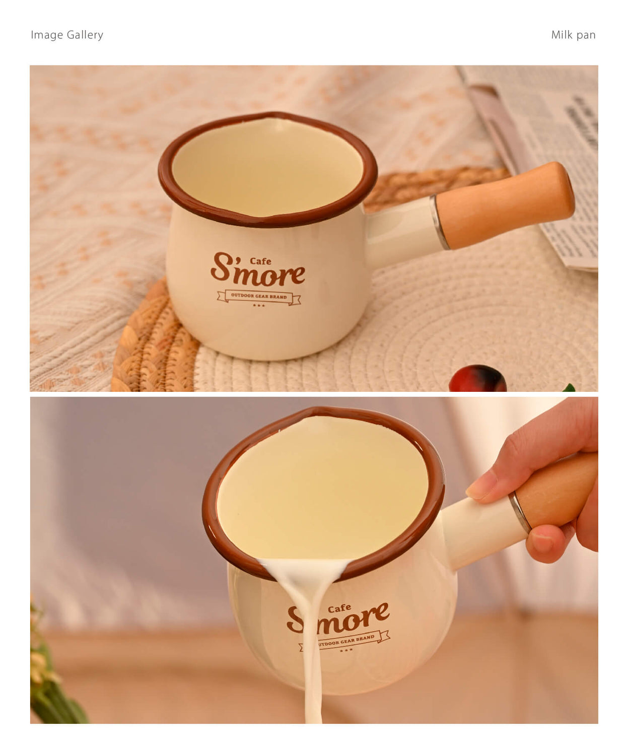café s'more milk pan