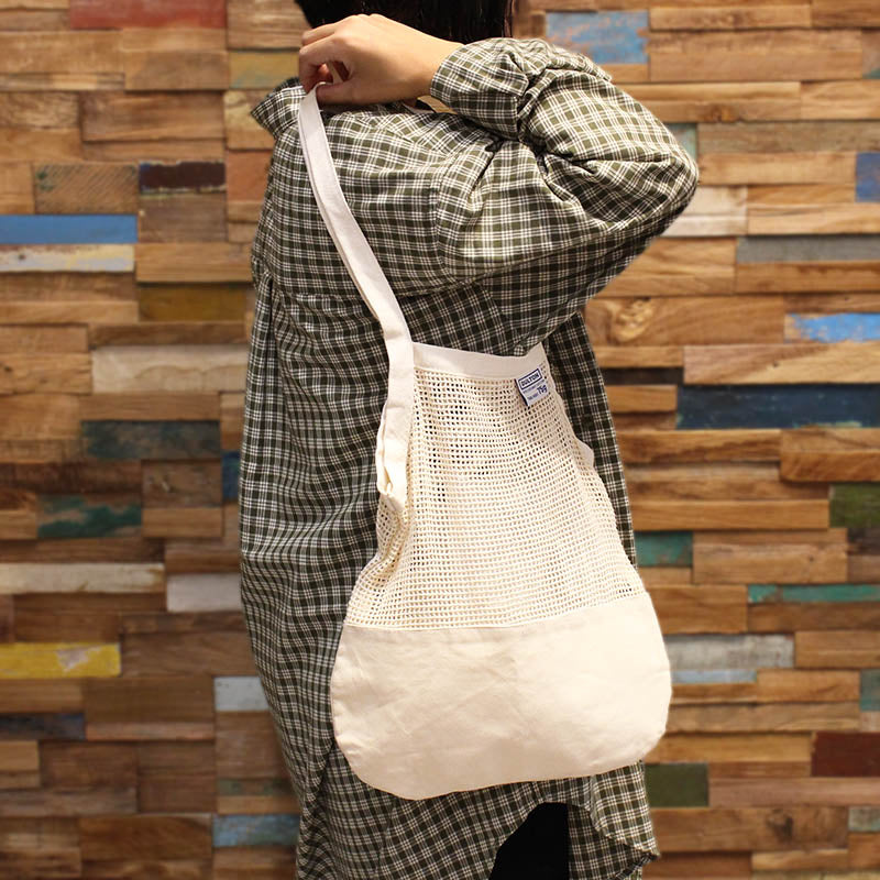 COTTON HALF MESH BAG / コットン ハーフ メッシュ バッグ