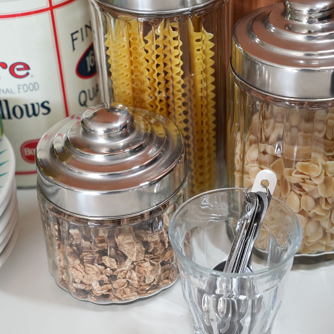 GLASS CANISTER SCREW LID / ガラス キャ二スター スクリュー リッド