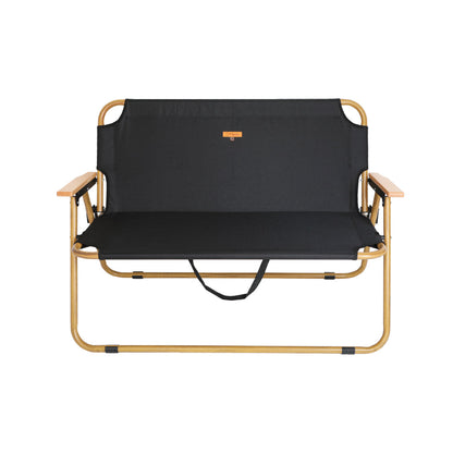 【 chummy bench 】 チャミーベンチ 木調アルミの2人掛けベンチ