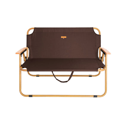 【 chummy bench 】 チャミーベンチ 木調アルミの2人掛けベンチ