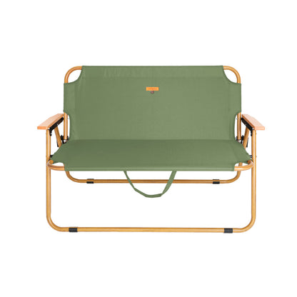 【 chummy bench 】 チャミーベンチ 木調アルミの2人掛けベンチ