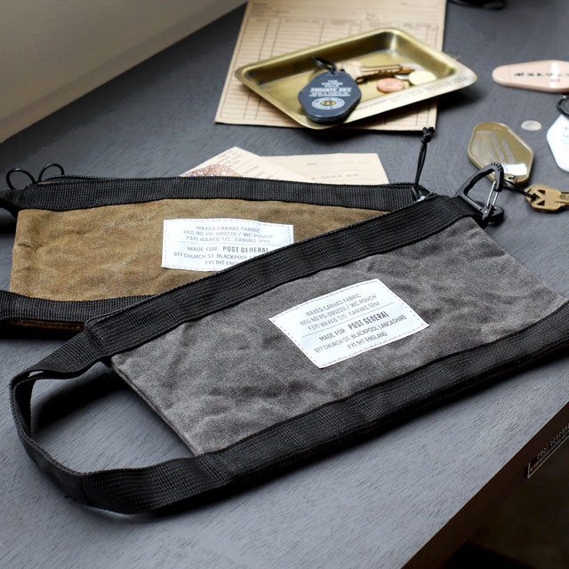 WAXED CANVAS POUCH / ワックスドキャンバス ポーチ