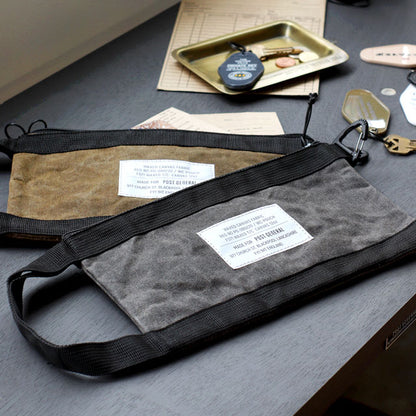 WAXED CANVAS POUCH / ワックスドキャンバス ポーチ