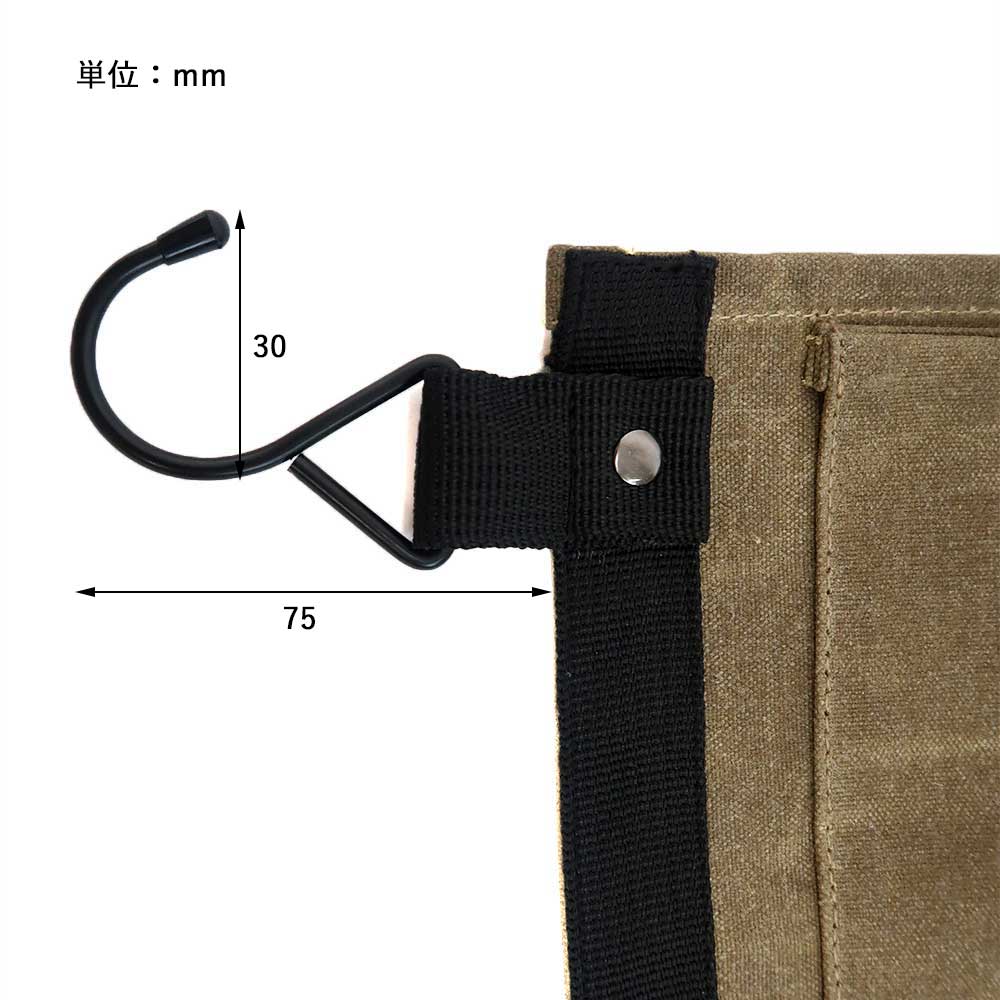 WAXED CANVAS WALL POCKET S / ワックスドキャンバス ウォールポケット S