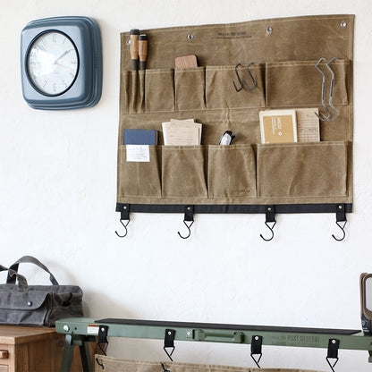 WAXED CANVAS WALL POCKET L / ワックスドキャンバス ウォールポケット L