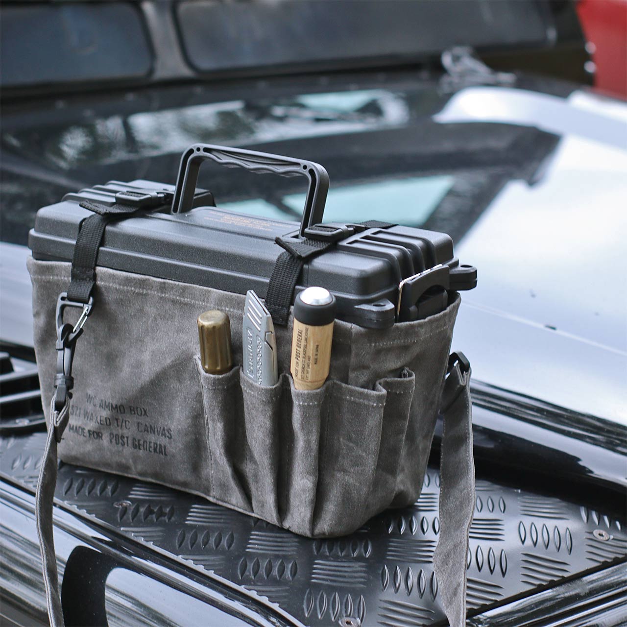 WAXED CANVAS AMMO TOOL BOX / ワックスドキャンバス アンモツールボックス