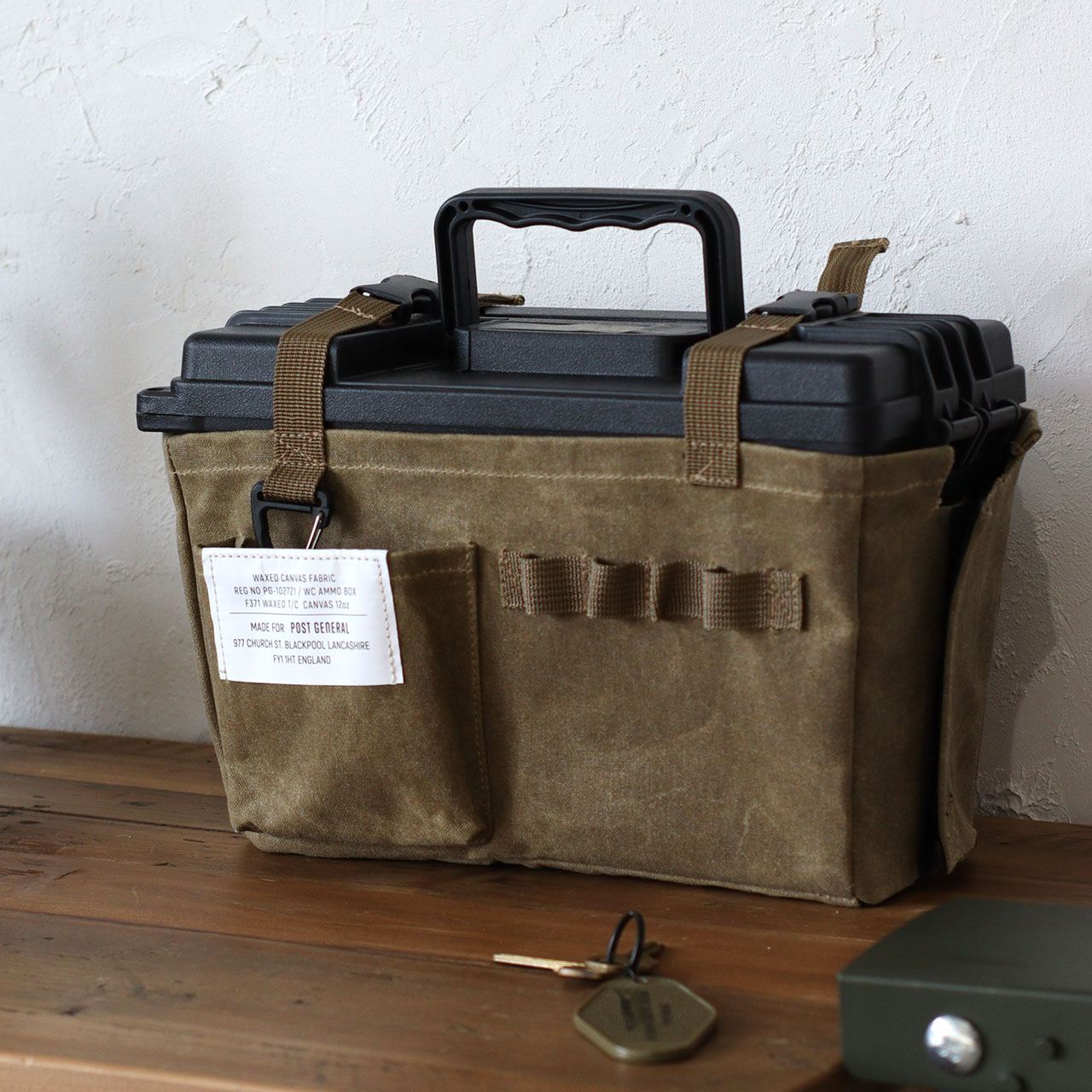 WAXED CANVAS AMMO TOOL BOX / ワックスドキャンバス アンモツールボックス