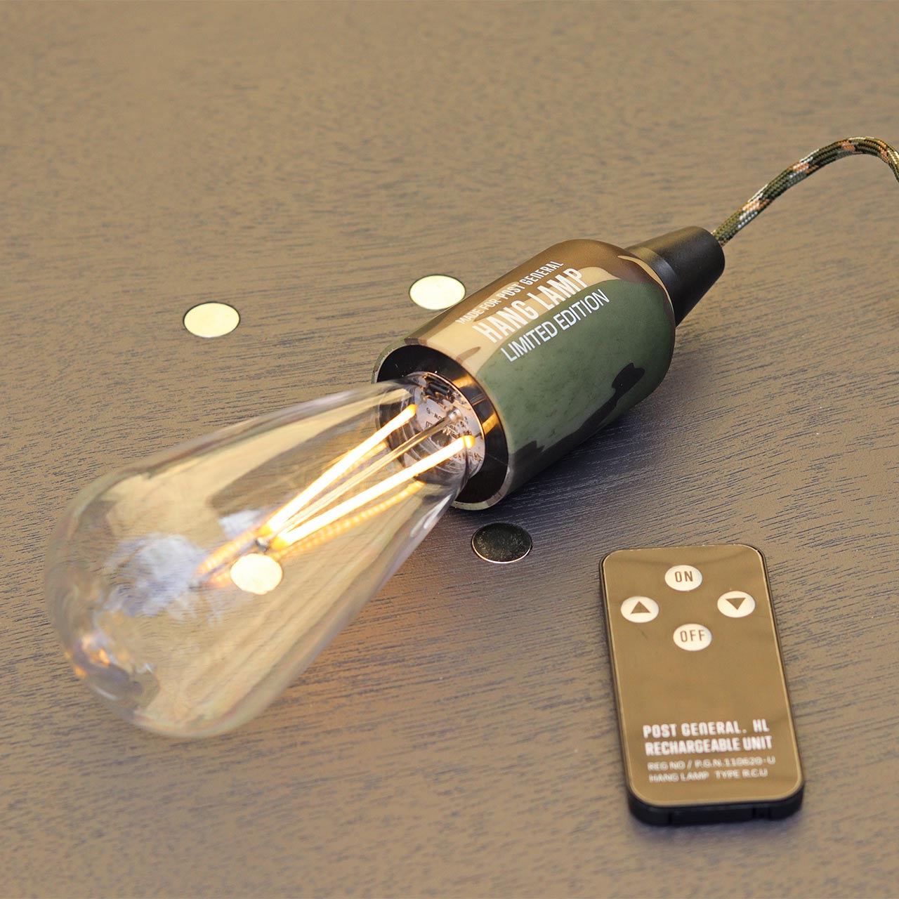HANG LAMP TYPE1 RECHARGEABLE "CAMO " LIMITED EDITION / ハングランプタイプワン リチャージャブル "カモ" リミティッドエディション
