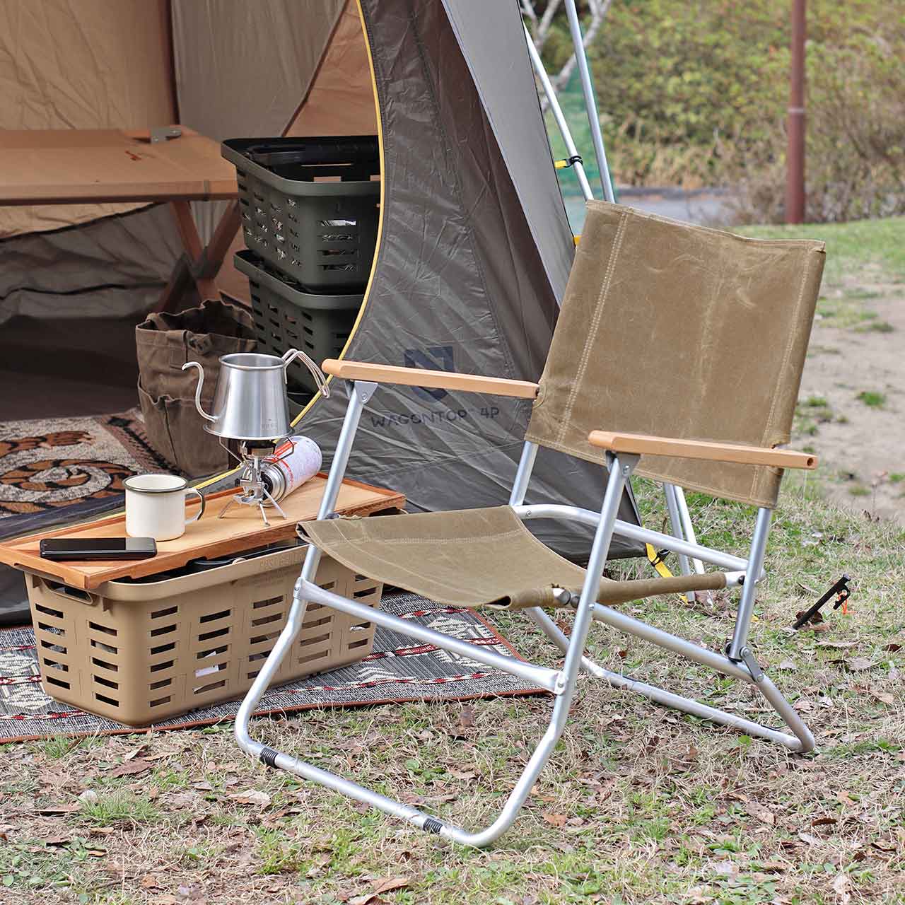 WAXED CANVAS ROVER CHAIR TYPE LOW / ワックスドキャンバス ローバーチェア タイプロー