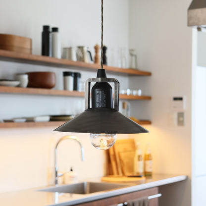 HANG LAMP INDUSTRIAL IRON SHADE / ハングランプ インダストリアルアイアンシェード