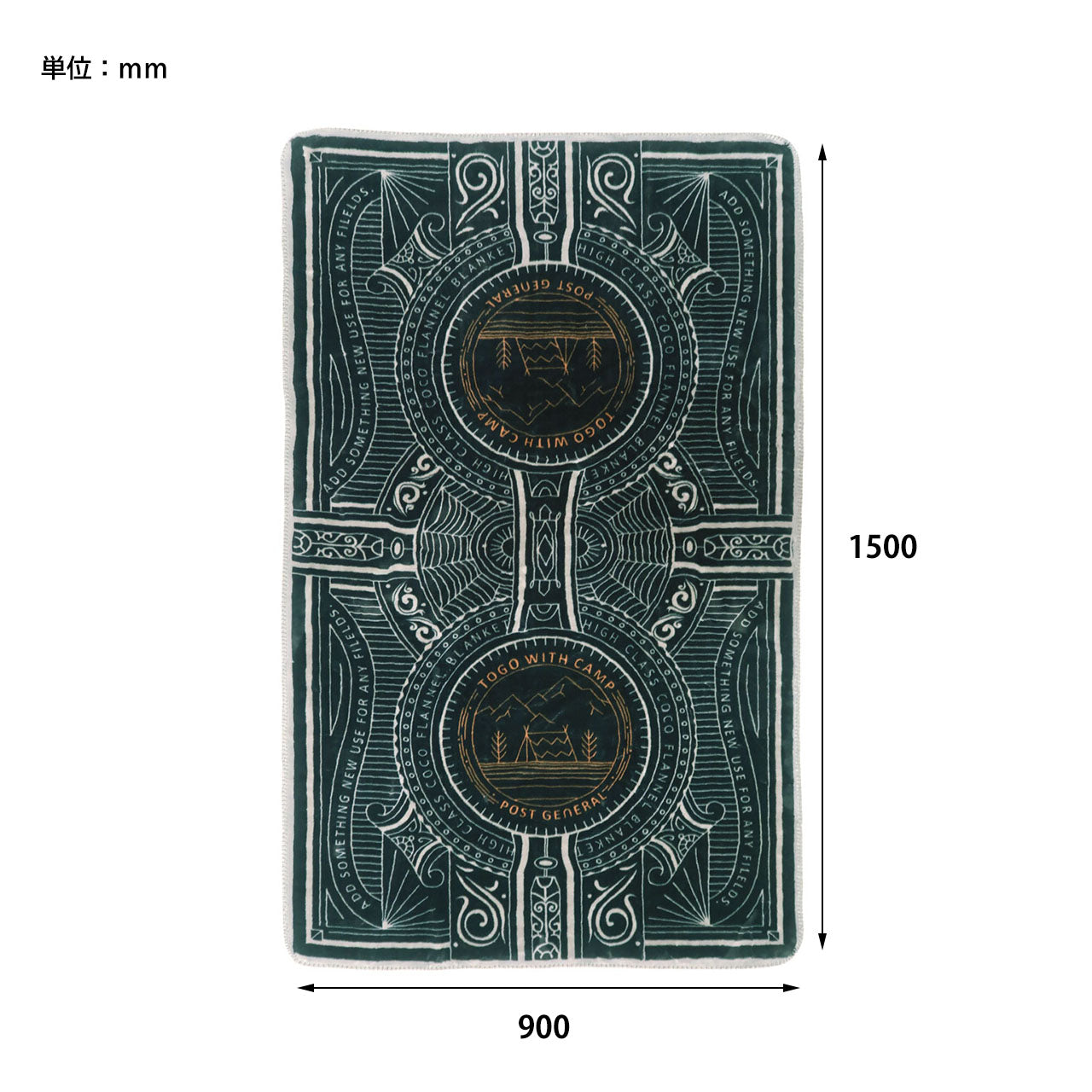 FLANNEL FLEECE BLANKET / フランネル フリースブランケット