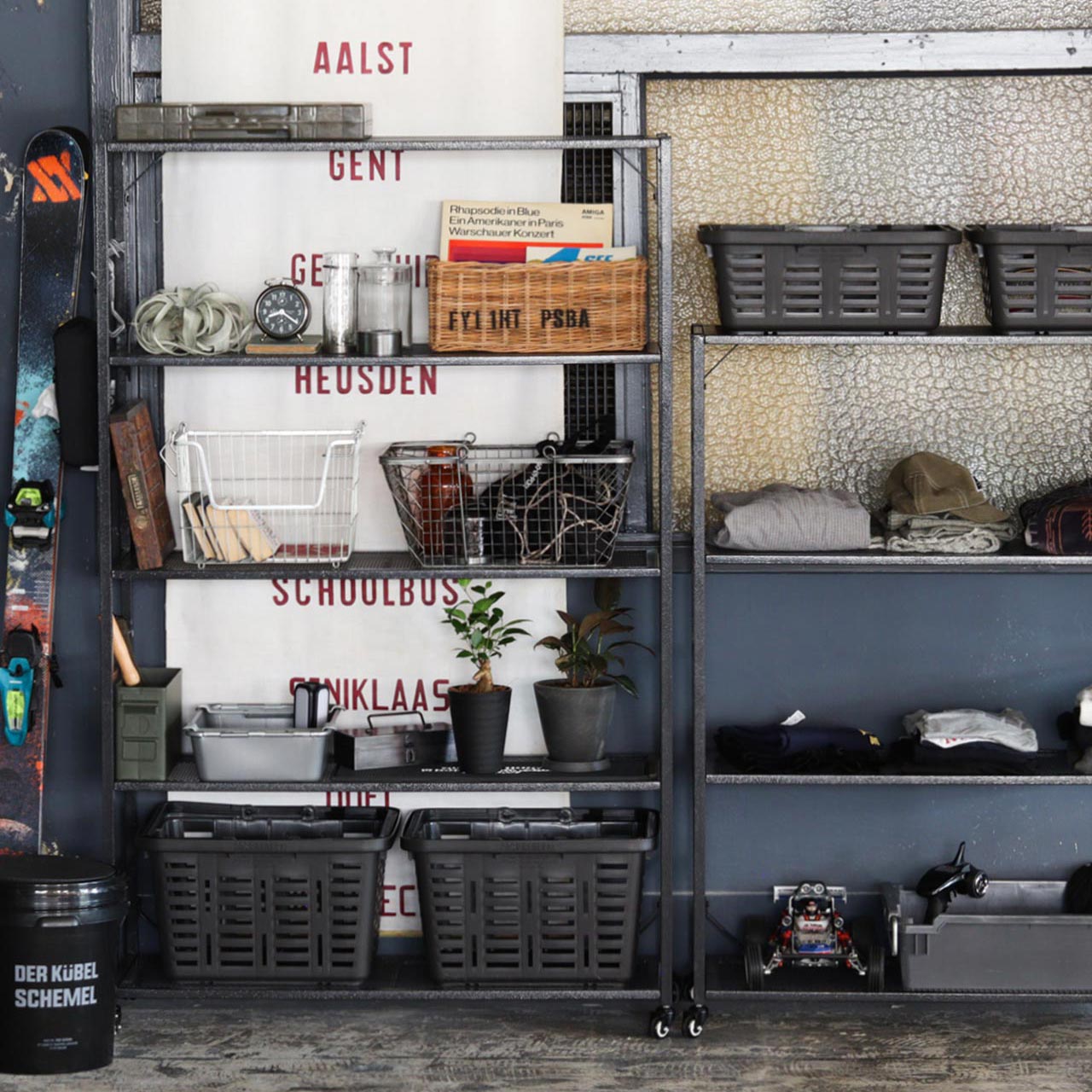 LIGHT-WEIGHT IRON MESH SHELF / ライトウェイトアイアンメッシュシェルフ 5TIERED