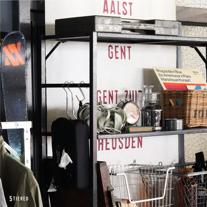 LIGHT-WEIGHT IRON MESH SHELF / ライトウェイトアイアンメッシュシェルフ 5TIERED