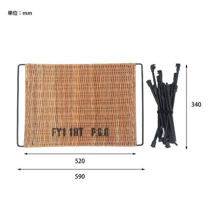 FOLDING RATTAN TABLE -BY THE AROROG.- / フォールディングラタンテーブル バイジアラログ