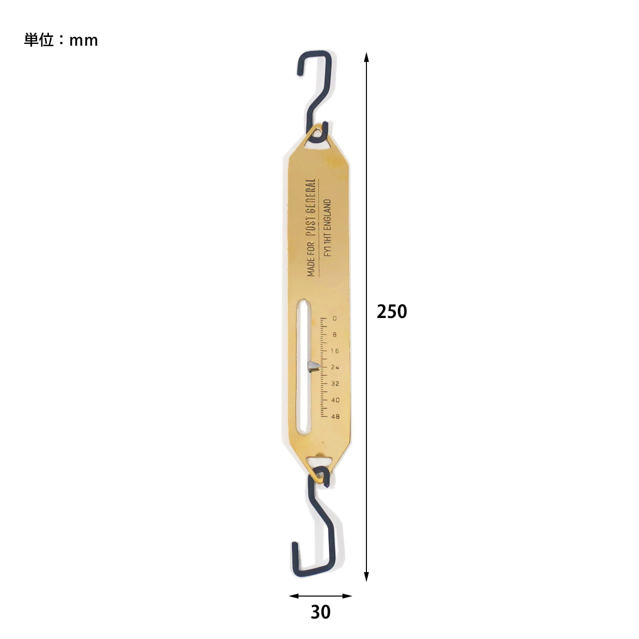 BRASS SCALE MOTIF HANGER / ブラス スケールモチーフハンガー