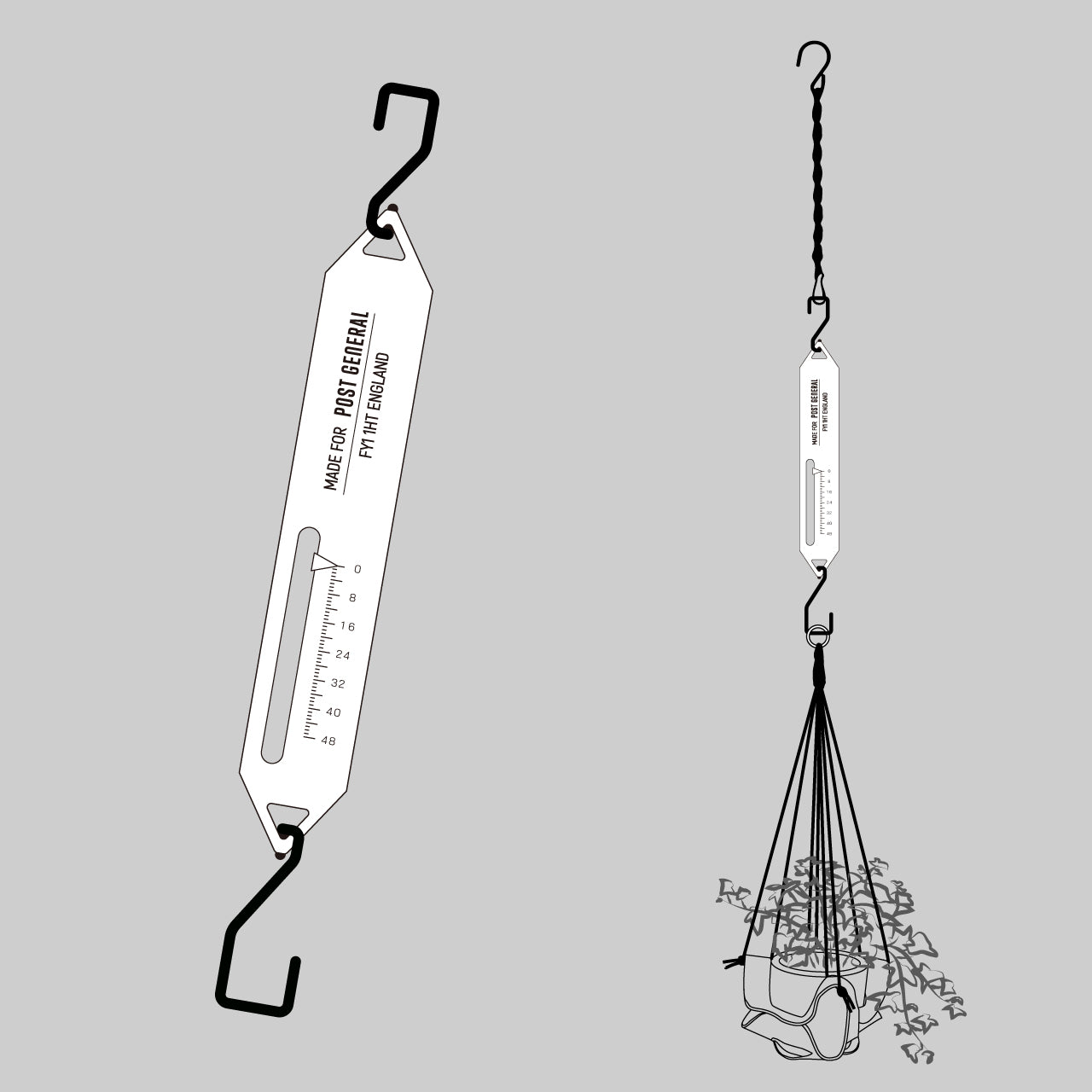 BRASS SCALE MOTIF HANGER / ブラス スケールモチーフハンガー