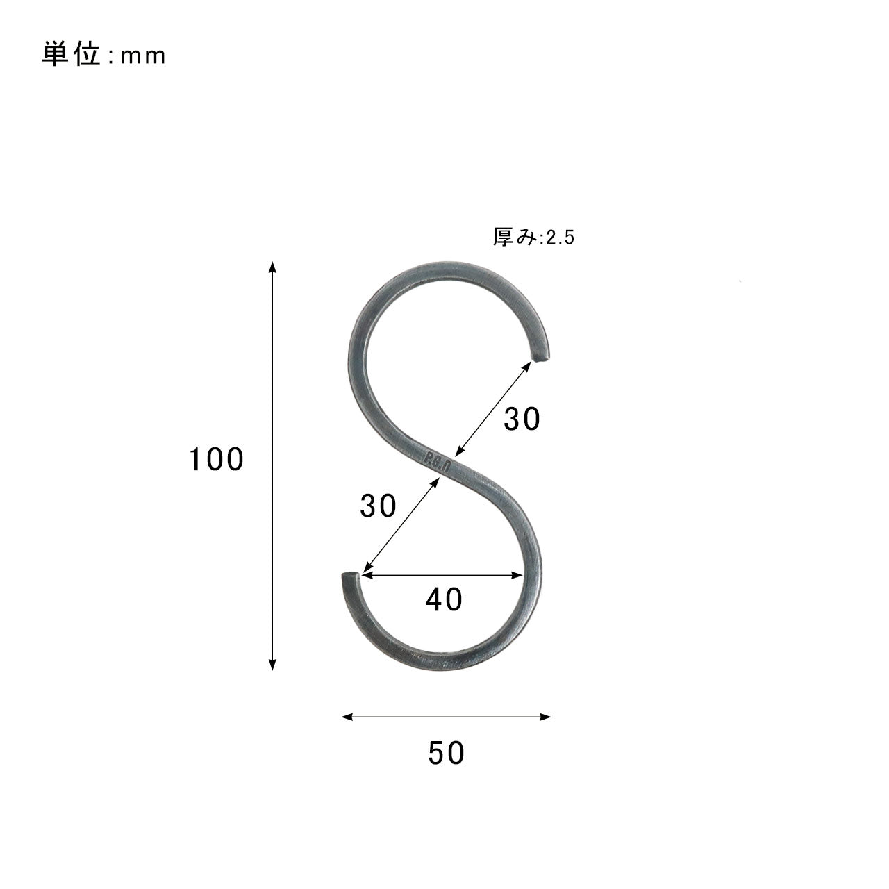 INDUSTRIAL HOOK STANDARD -PACK2- / インダストリアル フックスタンダード 2個入り