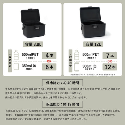 THE ICE ERA HARD-SHELL COOLER 3.8L 12L / アイスエラ ハードシェルクーラー 3.8L 12L