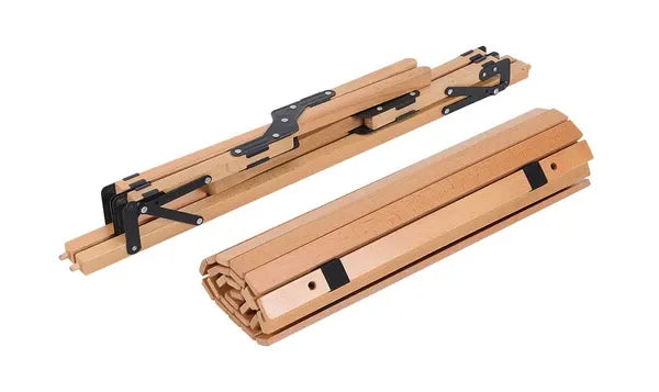 ウッドロールテーブル 収納袋付 900×600×440mm / Wood Roll Table with Storage Bag