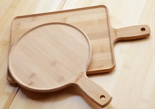 バンブーランチプレートカッティングボード / Bamboo Lunch Plate and Cutting Board