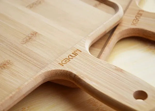 バンブーランチプレートカッティングボード / Bamboo Lunch Plate and Cutting Board