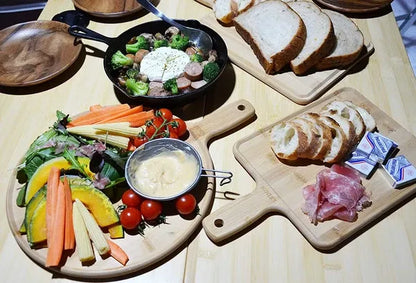 バンブーランチプレートカッティングボード / Bamboo Lunch Plate and Cutting Board