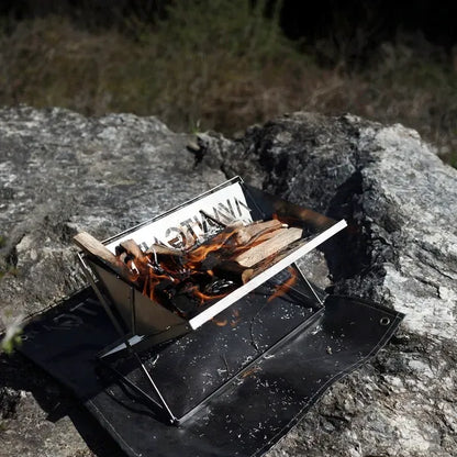折りたたみ式焚き火グリル / Foldable Campfire Grill
