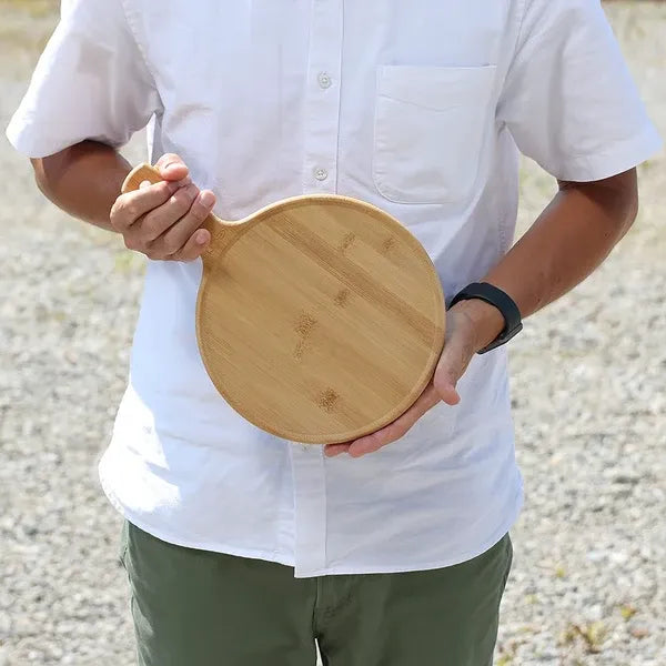 バンブーランチプレートカッティングボード / Bamboo Lunch Plate and Cutting Board