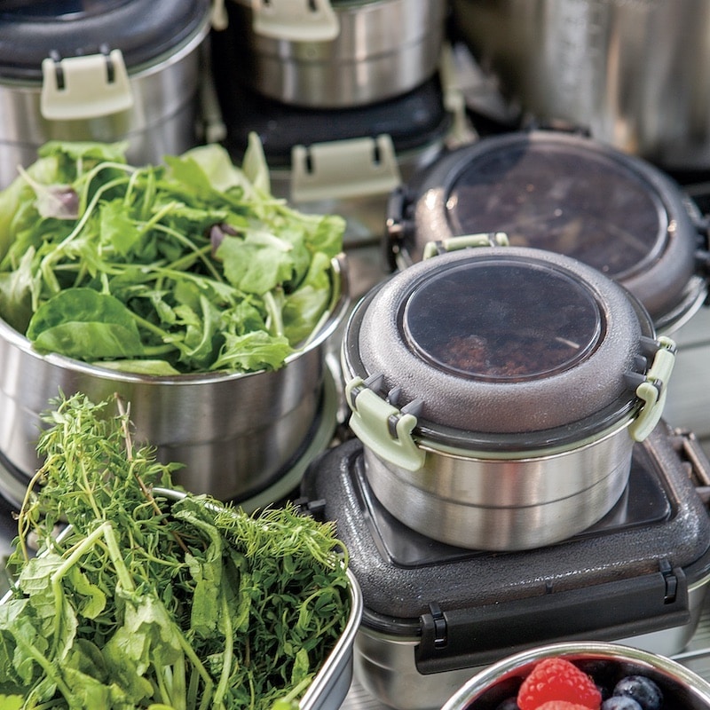 STAINLESS FOOD CONTAINER ROUND / ステンレス フード コンテナ ラウンド