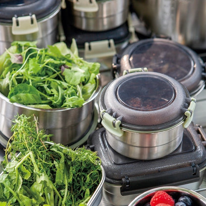 STAINLESS FOOD CONTAINER ROUND / ステンレス フード コンテナ ラウンド