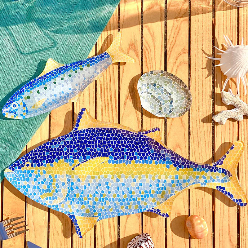 GLASS FISHERY PLATE / ガラス フィッシャリー プレート