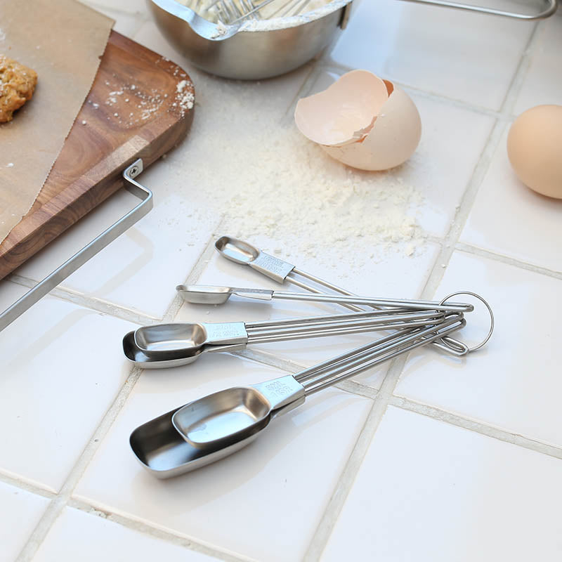 STAINLESS MEASURING SCOOP SET OF 6 / ステンレス メジャーリング スクープ 6pcs セット