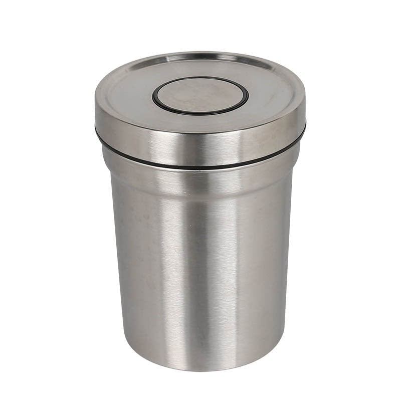 STAINLESS JAR WITH PRESS LID / ステンレス ジャー ウィズ プレス リッド