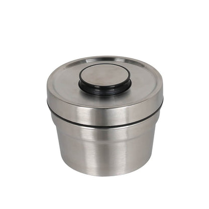 STAINLESS JAR WITH PRESS LID / ステンレス ジャー ウィズ プレス リッド